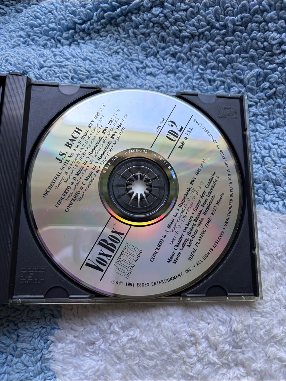 VoxBox J.S. Bach Two-CD Set - Picture 3 of 5